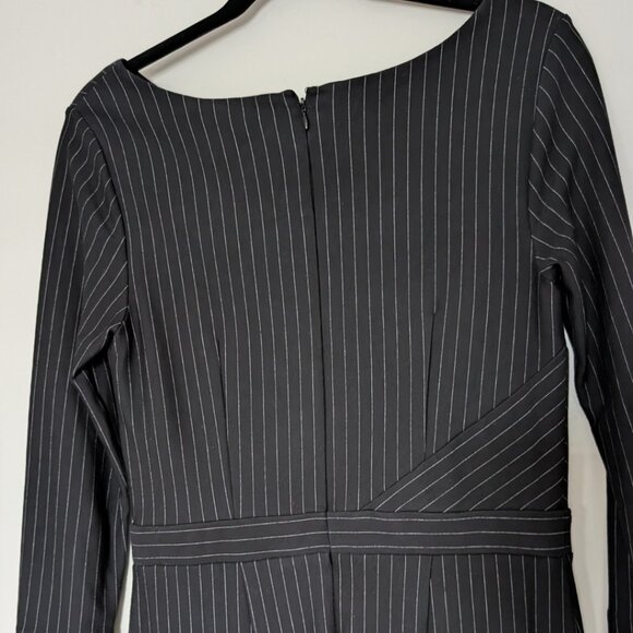 ANN TAYLOR Black Striped Dress Women's Size 4 - Picture 3 of 7